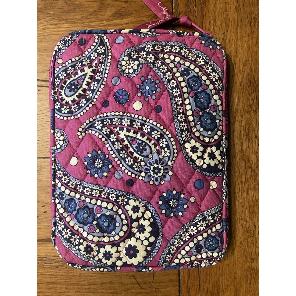 Vera Brandley Purple Flower Design Tablet Case ( Pre Owned)